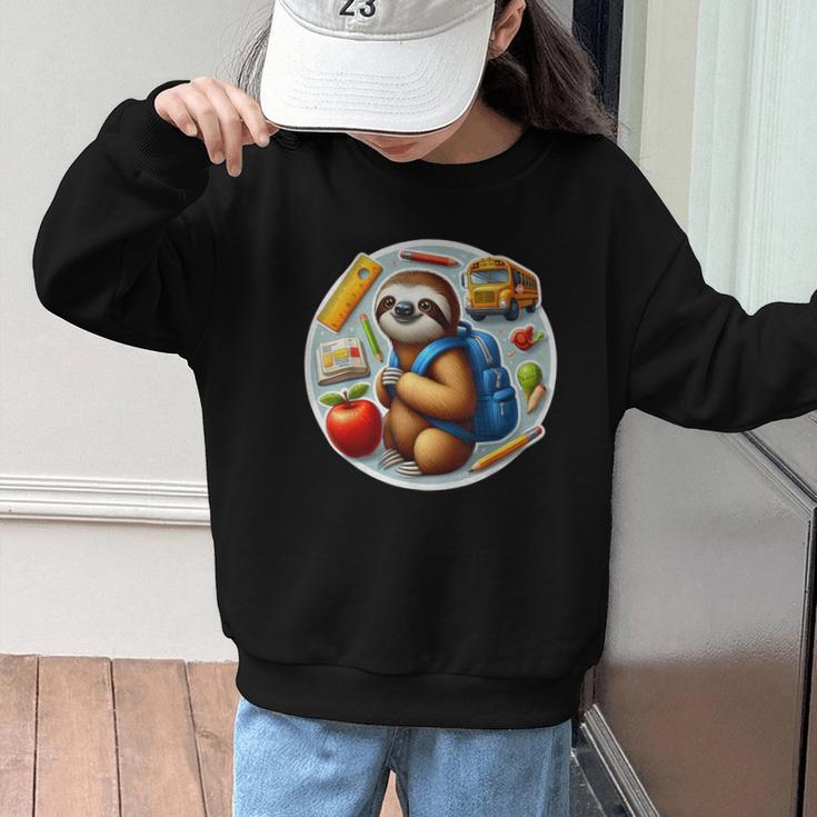 Back To School Sloth Boys Girls Student Kids Lover Child New Graphic Kid Sweatshirt