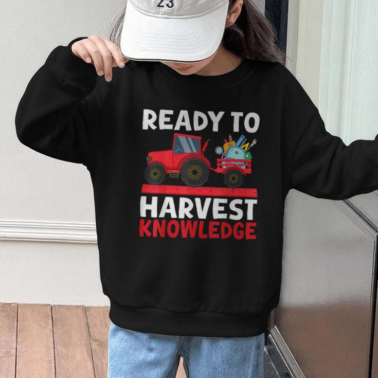 Back To School Tractor Farmer Boys First Day Of School Kids Graphic Kid Sweatshirt