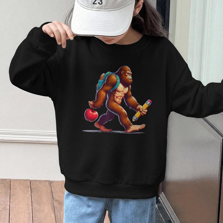 Bigfoot Lovers Pencil Back To School Kids Boys Girls Graphic Kid Sweatshirt