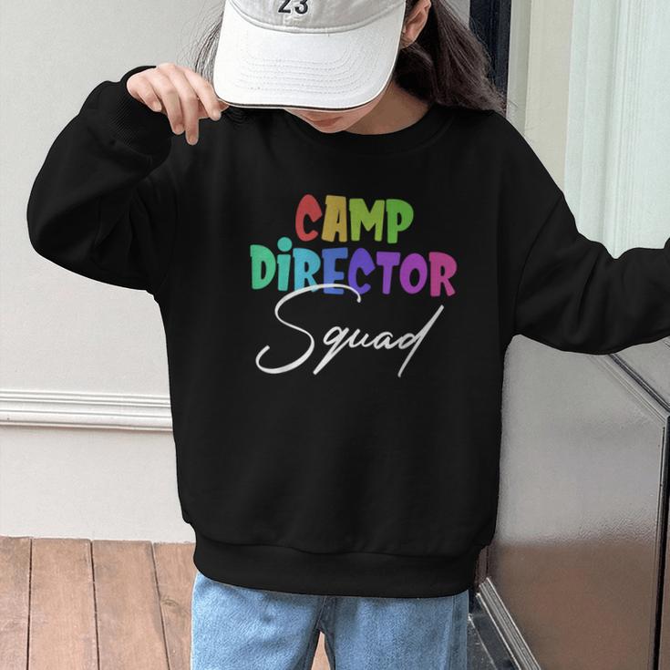 Camp Director Squad Counselor Camper Camping Back To School Graphic Kid Sweatshirt Camp Director Squad Counselor Camper Camping Back To School Graphic Kid Sweatshirt