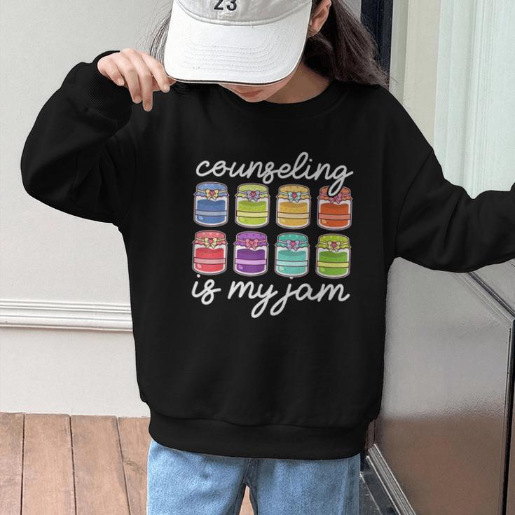 Counseling Is My Jam School Counselor Back To School Graphic Kid Sweatshirt
