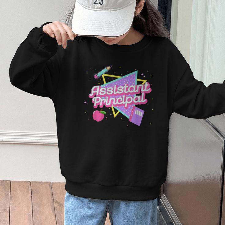 Cute Assistant Principal Shirt 80's 90's Back To School Graphic Kid Sweatshirt