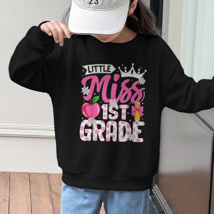 Cute Back To School 1st Grade Girls Kids First Day Of School Graphic Kid Sweatshirt Cute Back To School 1st Grade Girls Kids First Day Of School Graphic Kid Sweatshirt