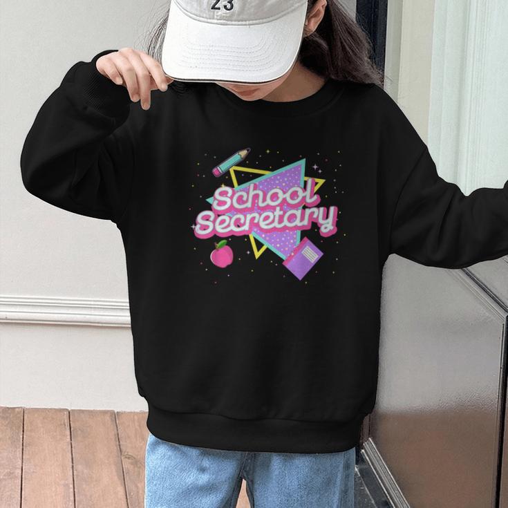 Cute School Secretary Shirt 80's 90's Back To School Graphic Kid Sweatshirt Cute School Secretary Shirt 80's 90's Back To School Graphic Kid Sweatshirt