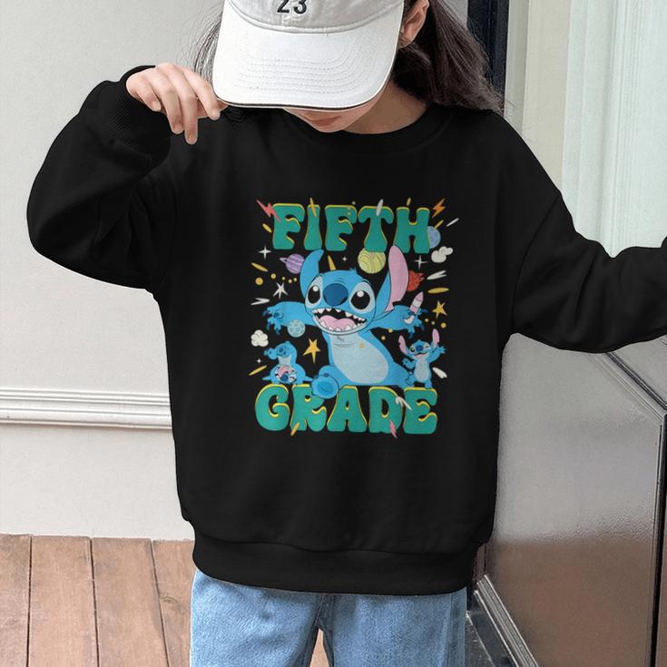 Disney Stitch Fifth Grade Back To School 1st Day Of School Graphic Kid Sweatshirt Disney Stitch Fifth Grade Back To School 1st Day Of School Graphic Kid Sweatshirt