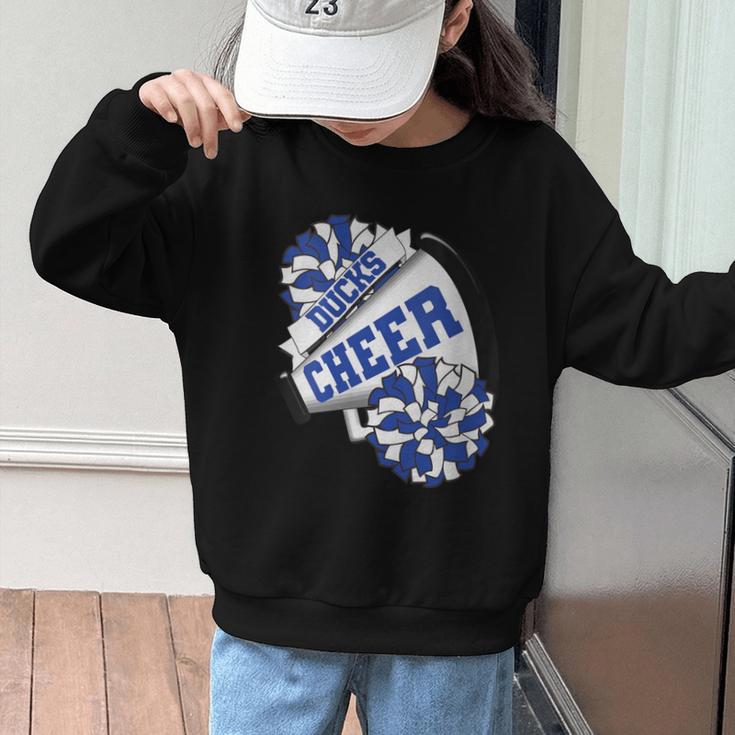 Ducks Cheer Back To School Cheerleading Spirit B Graphic Kid Sweatshirt Ducks Cheer Back To School Cheerleading Spirit B Graphic Kid Sweatshirt
