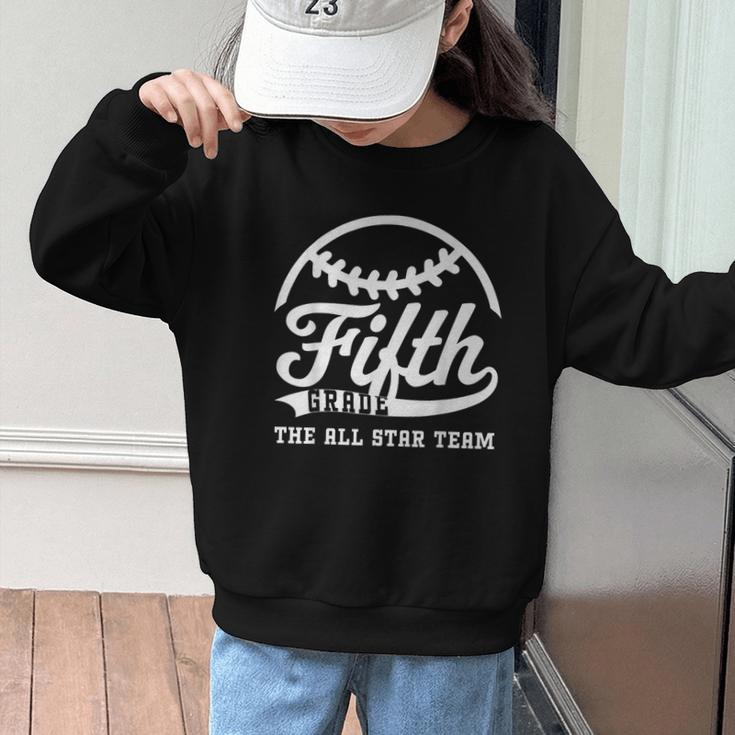 Fifth Grade All Star Team Back To School Graphic Kid Sweatshirt Fifth Grade All Star Team Back To School Graphic Kid Sweatshirt