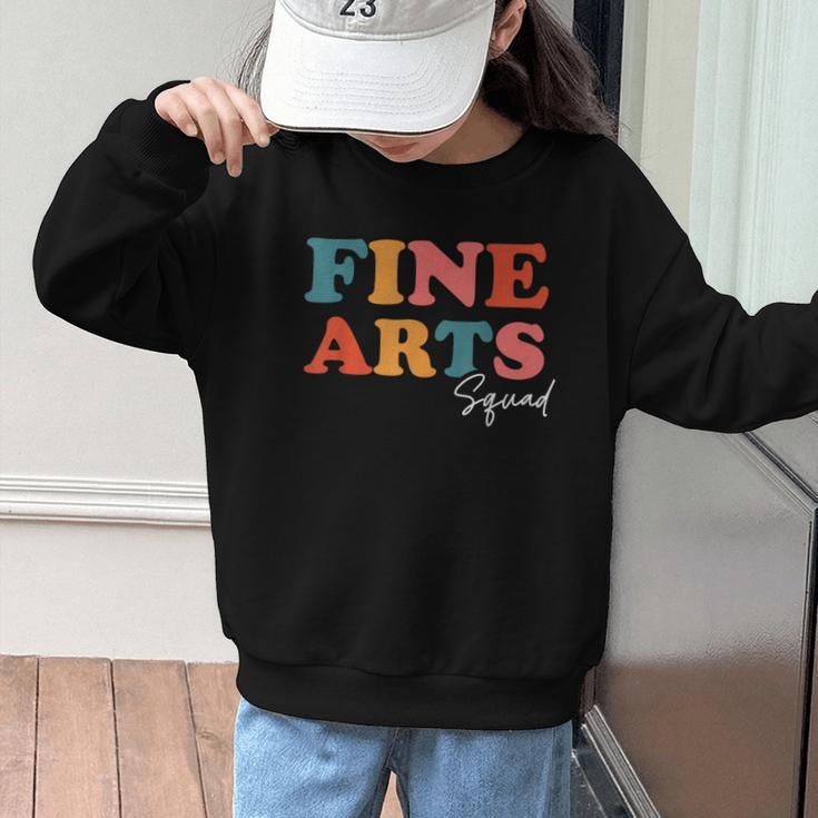Fine Arts Squad Boho Cute Back To School Fine Arts Graphic Kid Sweatshirt Fine Arts Squad Boho Cute Back To School Fine Arts Graphic Kid Sweatshirt