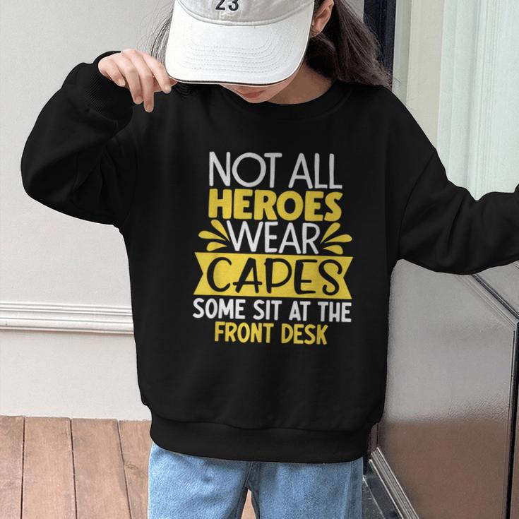 Front Office Desk Administrator Back To School Reception Graphic Kid Sweatshirt Front Office Desk Administrator Back To School Reception Graphic Kid Sweatshirt