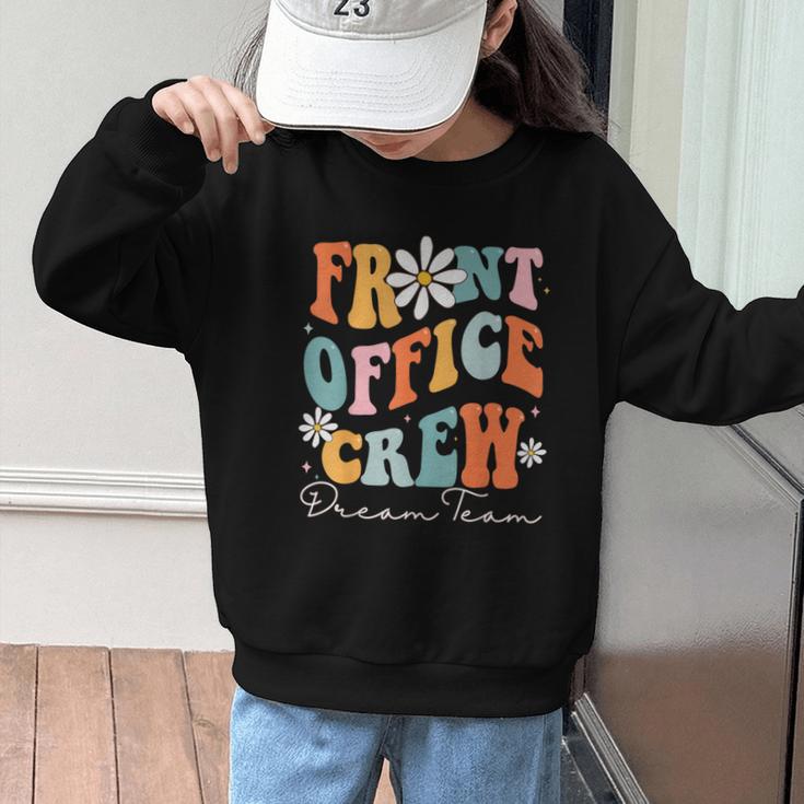 Front Office Dream Team School Secretary Cute Back To School Graphic Kid Sweatshirt