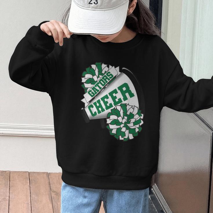 Gators Cheer Back To School Cheerleading Spirit G Graphic Kid Sweatshirt Gators Cheer Back To School Cheerleading Spirit G Graphic Kid Sweatshirt