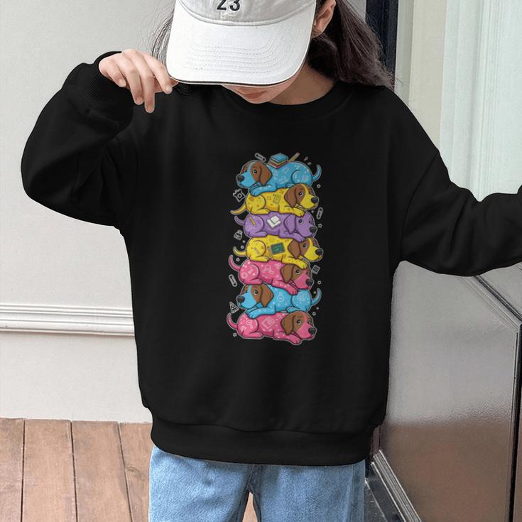 German Shorthaired Pointer Rainbow Back To School Boys Girls Graphic Kid Sweatshirt German Shorthaired Pointer Rainbow Back To School Boys Girls Graphic Kid Sweatshirt