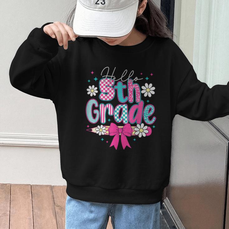 Hello Fifth Grade Team 5th Grade Back To School Boys Girls Graphic Kid Sweatshirt Hello Fifth Grade Team 5th Grade Back To School Boys Girls Graphic Kid Sweatshirt