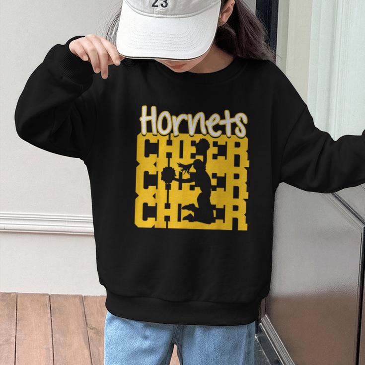 Hornets Cheer Back To School Cheerleading Spirit GY Graphic Kid Sweatshirt Hornets Cheer Back To School Cheerleading Spirit GY Graphic Kid Sweatshirt
