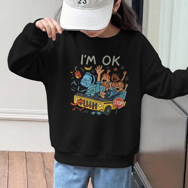 Humorous Graphic Art For School Bus Driver Back To School Graphic Kid Sweatshirt Humorous Graphic Art For School Bus Driver Back To School Graphic Kid Sweatshirt