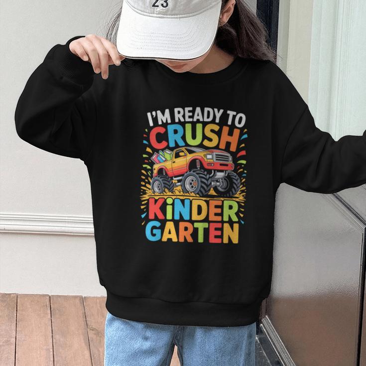 Kids I'm Ready To Crush Kindergarten Shirt Back To School Boy Graphic Kid Sweatshirt Kids I'm Ready To Crush Kindergarten Shirt Back To School Boy Graphic Kid Sweatshirt
