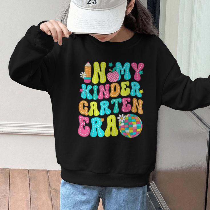 In My Kindergarten Era Groovy Back To School Graphic Kid Sweatshirt In My Kindergarten Era Groovy Back To School Graphic Kid Sweatshirt