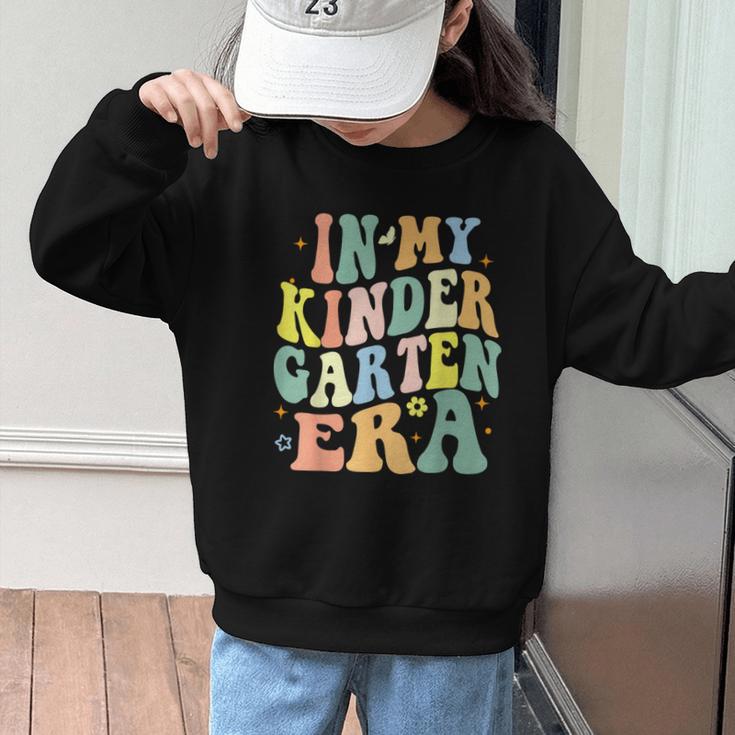 Kindergarten Era Happy Back To School Groovy Kids Boys Girls Graphic Kid Sweatshirt Kindergarten Era Happy Back To School Groovy Kids Boys Girls Graphic Kid Sweatshirt
