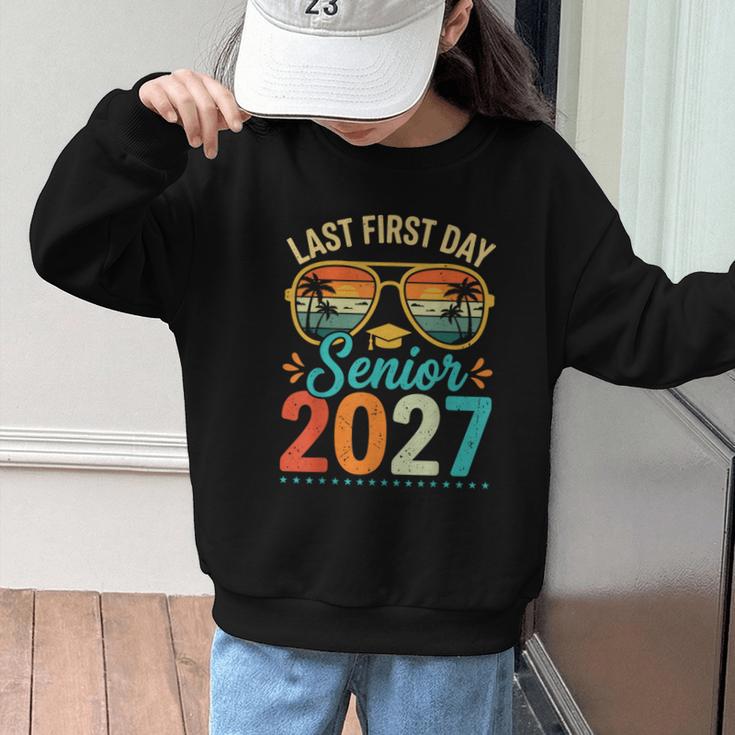 Last First Day Senior 2027 Back To School Students Tee Graphic Kid Sweatshirt Last First Day Senior 2027 Back To School Students Tee Graphic Kid Sweatshirt