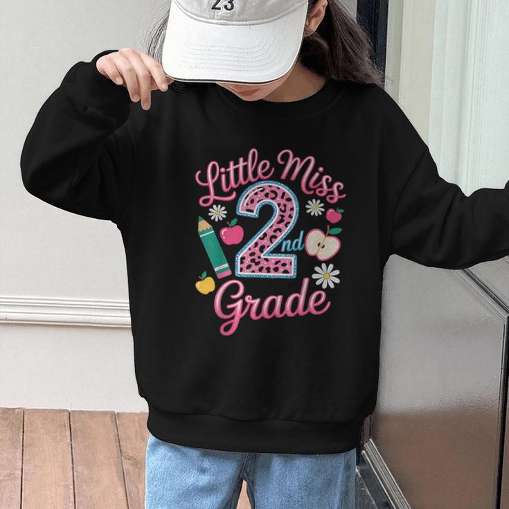 Little Miss 2nd Grade Grader Girls 1st Day Back To School Graphic Kid Sweatshirt Little Miss 2nd Grade Grader Girls 1st Day Back To School Graphic Kid Sweatshirt
