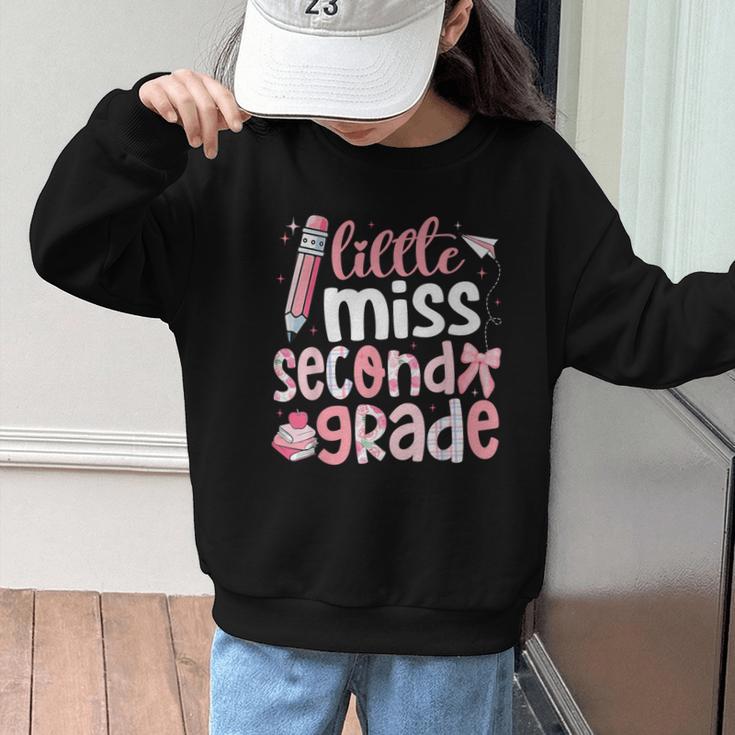 Little Miss Second Grade Back To School 2nd Grader Student Graphic Kid Sweatshirt Little Miss Second Grade Back To School 2nd Grader Student Graphic Kid Sweatshirt