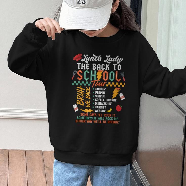 Lunch Lady Back To School Tour Graphic Kid Sweatshirt Lunch Lady Back To School Tour Graphic Kid Sweatshirt