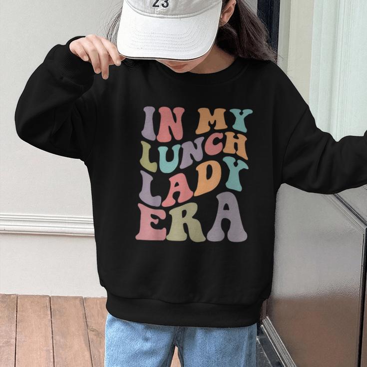 In My Lunch Lady Era Happy First Day Back To School Graphic Kid Sweatshirt