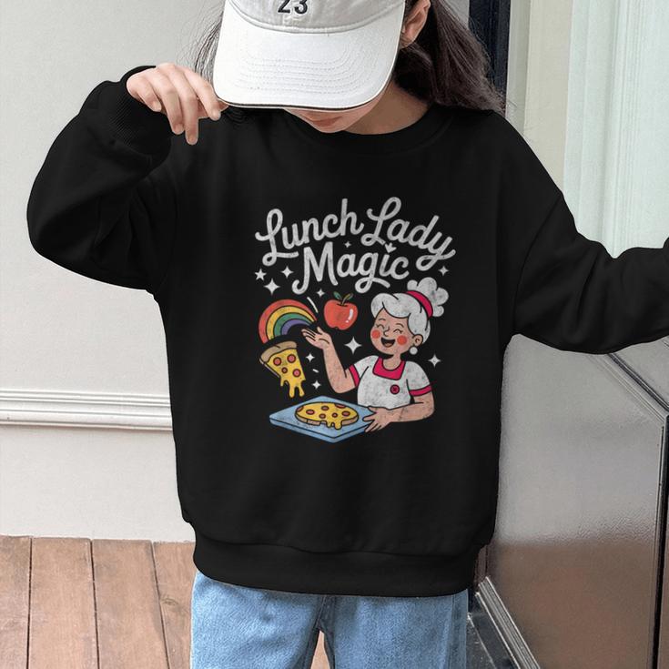 Lunch Lady Magic Cafeteria Worker Back To School Women Girls Graphic Kid Sweatshirt Lunch Lady Magic Cafeteria Worker Back To School Women Girls Graphic Kid Sweatshirt