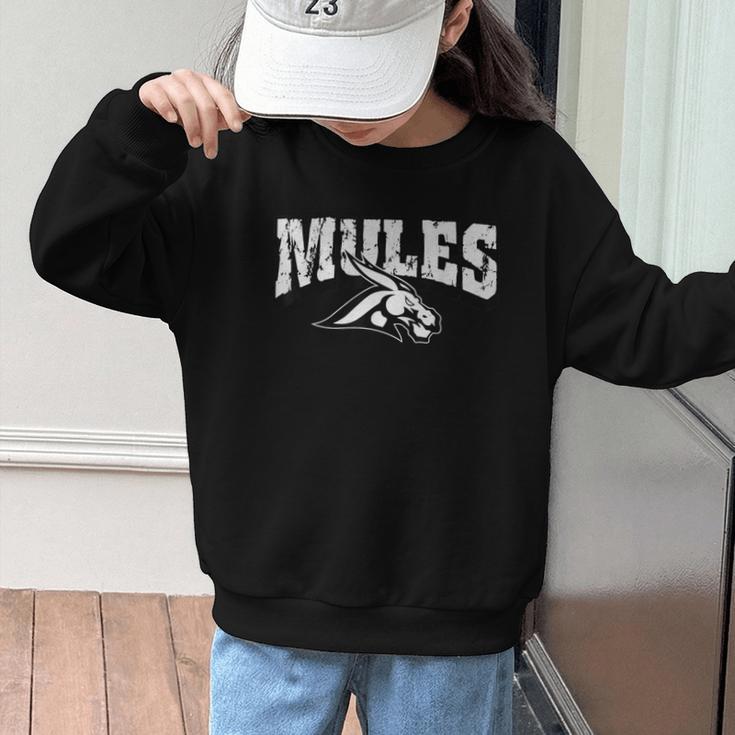 Mules Back To School Spirit Graphic Kid Sweatshirt Mules Back To School Spirit Graphic Kid Sweatshirt