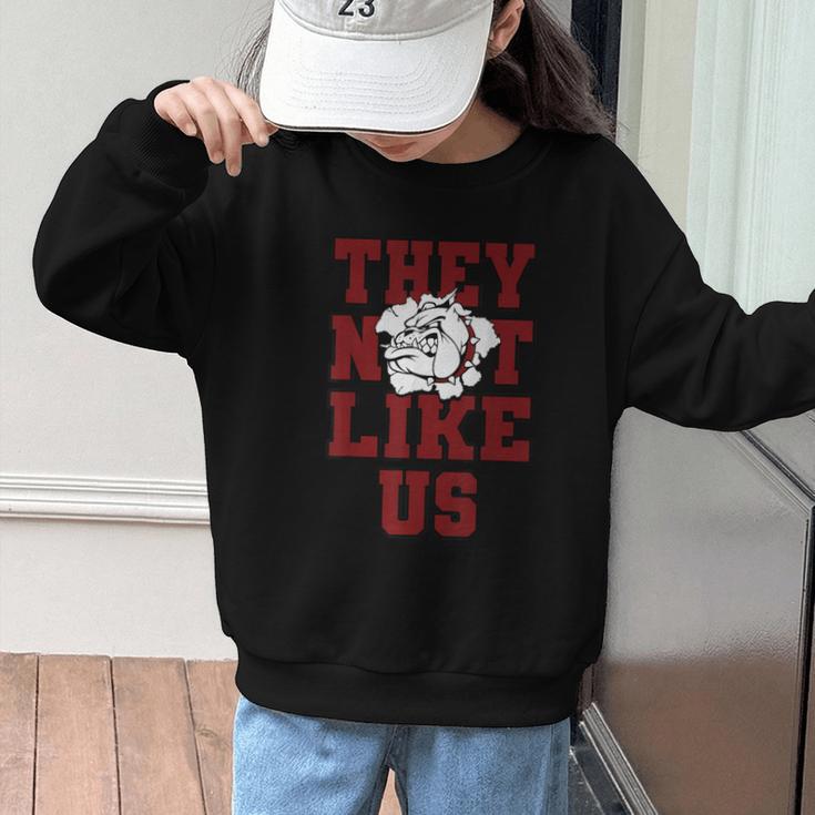 Not Like Bulldog Back To School Spirit M Graphic Kid Sweatshirt Not Like Bulldog Back To School Spirit M Graphic Kid Sweatshirt