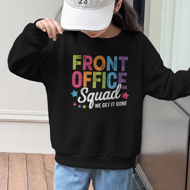 Office Squad We Get It Done Back To School Happy First Day Graphic Kid Sweatshirt