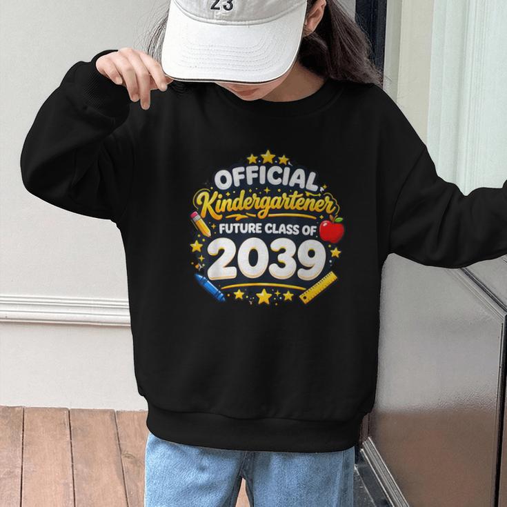 Official Kindergartener Future Class Of 2039 Back To School Graphic Kid Sweatshirt