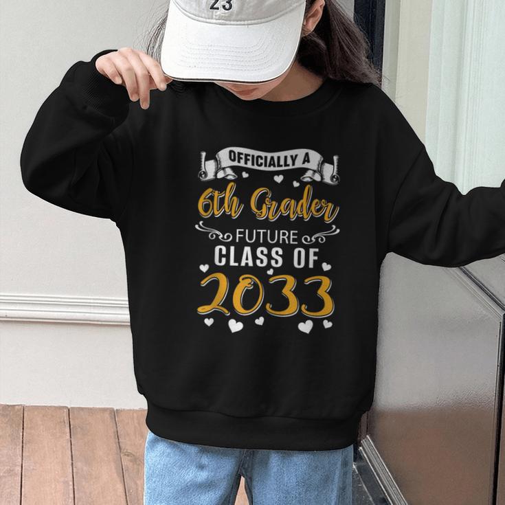 Officially a 6th Grader Future Class Of 2033 Back To School Graphic Kid Sweatshirt Officially a 6th Grader Future Class Of 2033 Back To School Graphic Kid Sweatshirt