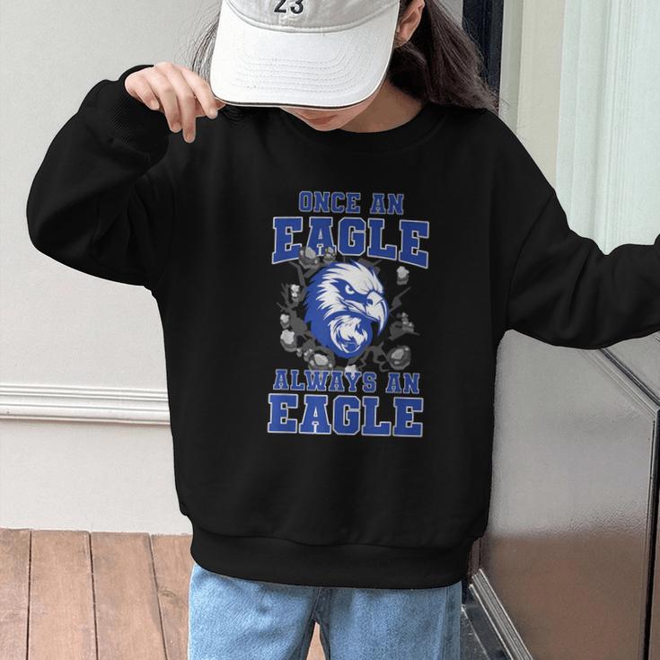 Once An Eagle Always An Eagle Back To School Spirit B Graphic Kid Sweatshirt