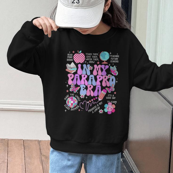 In My Parapro Era Paraprofessional First Day Back To School Graphic Kid Sweatshirt In My Parapro Era Paraprofessional First Day Back To School Graphic Kid Sweatshirt