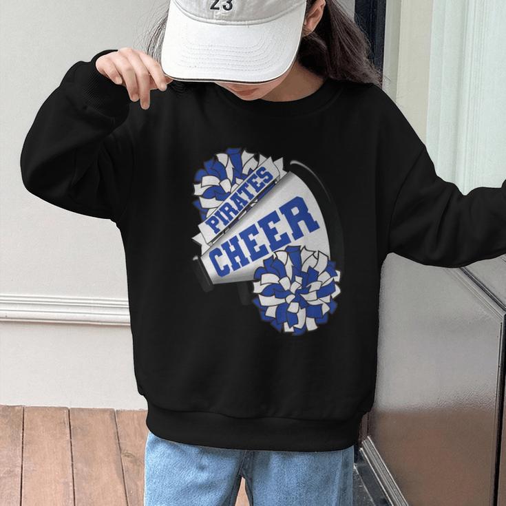 Pirates Cheer Back To School Cheerleading Spirit B Graphic Kid Sweatshirt