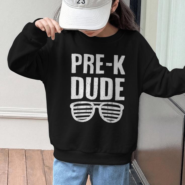 Pre-K Dude First Day Back To School Preschool Boys Kid Graphic Kid Sweatshirt Pre-K Dude First Day Back To School Preschool Boys Kid Graphic Kid Sweatshirt
