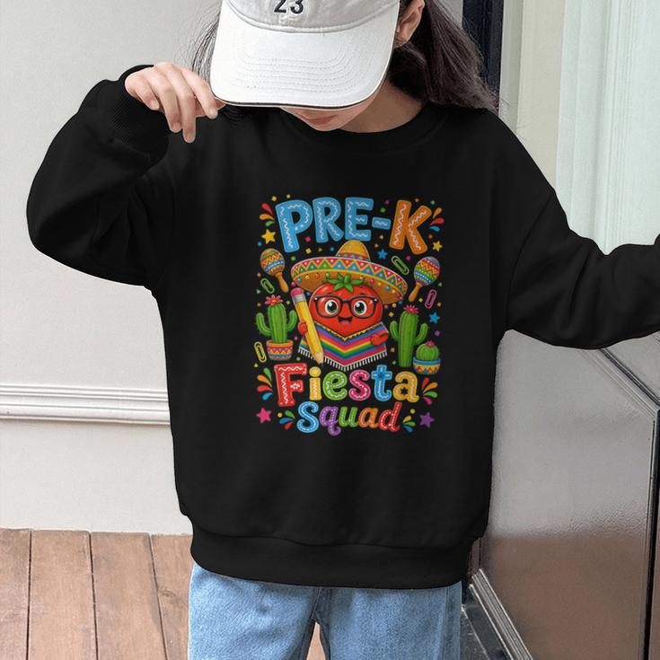Pre-K Fiesta Squad Cute Tomato Back To School Party Graphic Kid Sweatshirt Pre-K Fiesta Squad Cute Tomato Back To School Party Graphic Kid Sweatshirt