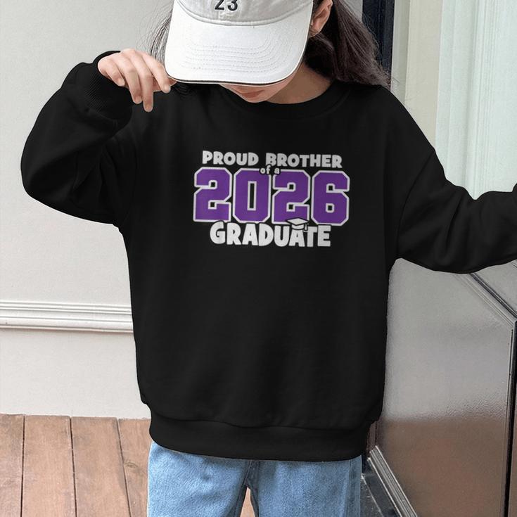 Proud Brother Of 2026 Graduate Matching Back To School P Graphic Kid Sweatshirt