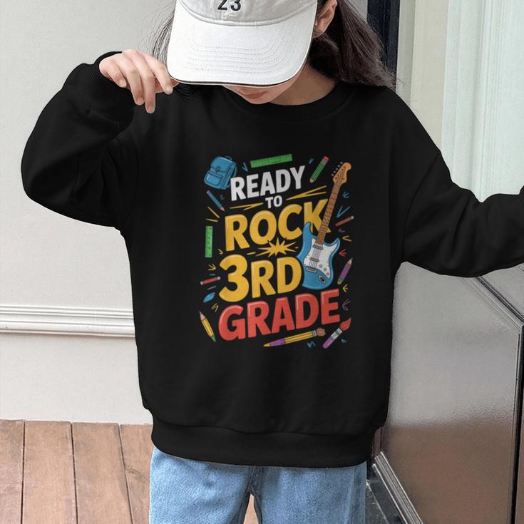 Ready To Rock 3rd Grade Music Back To School Graphic Kid Sweatshirt Ready To Rock 3rd Grade Music Back To School Graphic Kid Sweatshirt