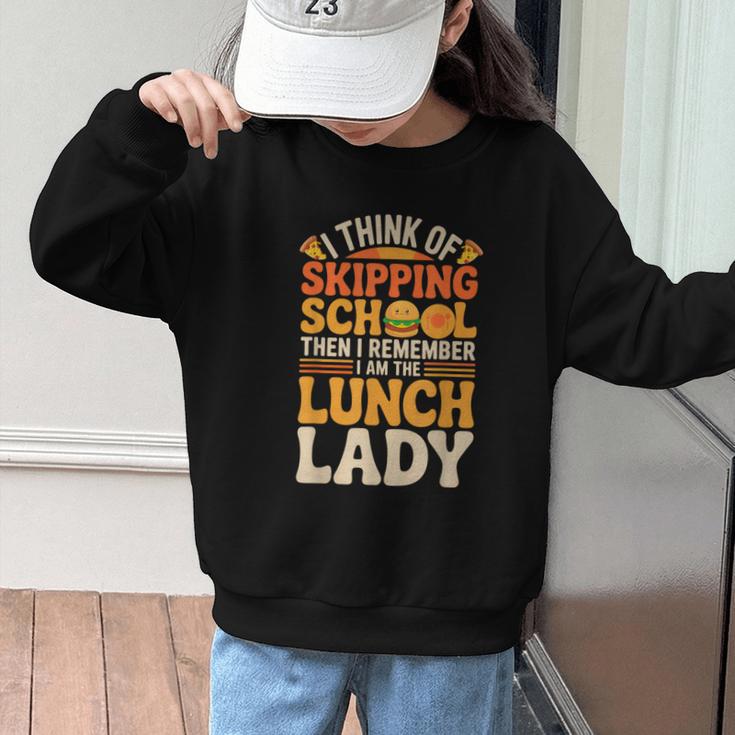 Remember I'm The Lunch Lady Back To School Cafeteria Worker Graphic Kid Sweatshirt