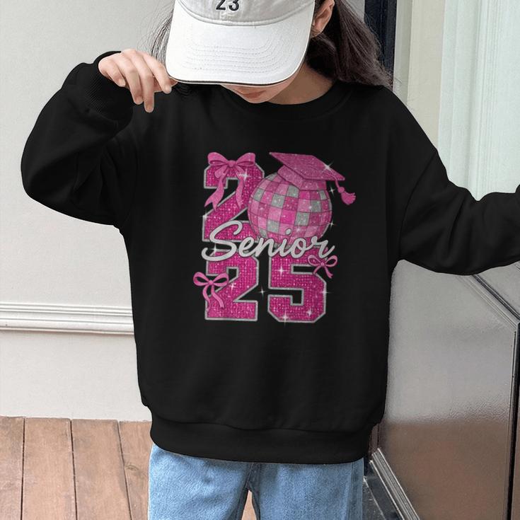 Senior 2025 Class Of 2025 Bows Back To School 2025 Graphic Kid Sweatshirt Senior 2025 Class Of 2025 Bows Back To School 2025 Graphic Kid Sweatshirt