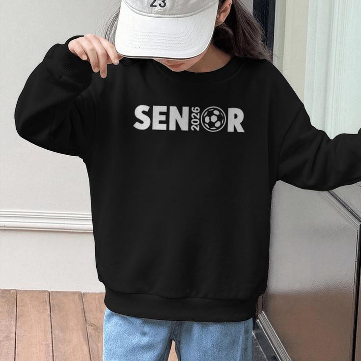 Senior Soccer 2026 Class Of 2026 Graduate Fun Back To School Graphic Kid Sweatshirt Senior Soccer 2026 Class Of 2026 Graduate Fun Back To School Graphic Kid Sweatshirt