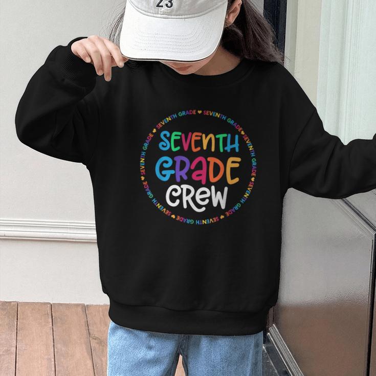 Seventh Grade Crew Back To School Matching Tee For 7th Grade Graphic Kid Sweatshirt