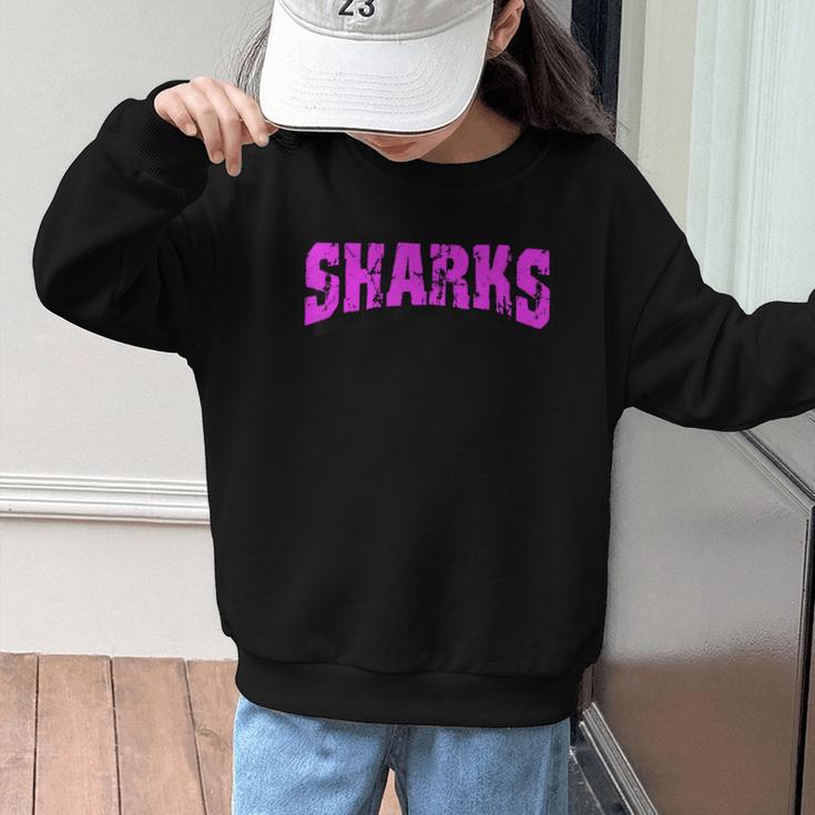 Sharks Back To School Spirit Pk Graphic Kid Sweatshirt Sharks Back To School Spirit Pk Graphic Kid Sweatshirt