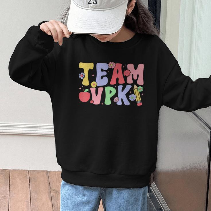 Team VPK First Day Of VPK Back To School VPK Graphic Kid Sweatshirt
