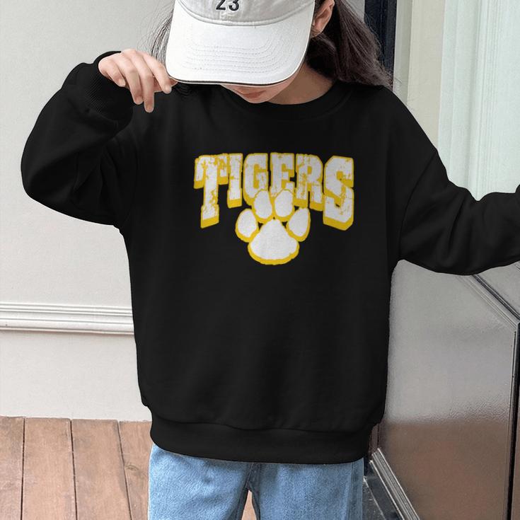 Tigers School Spirit Back To School Y Graphic Kid Sweatshirt Tigers School Spirit Back To School Y Graphic Kid Sweatshirt