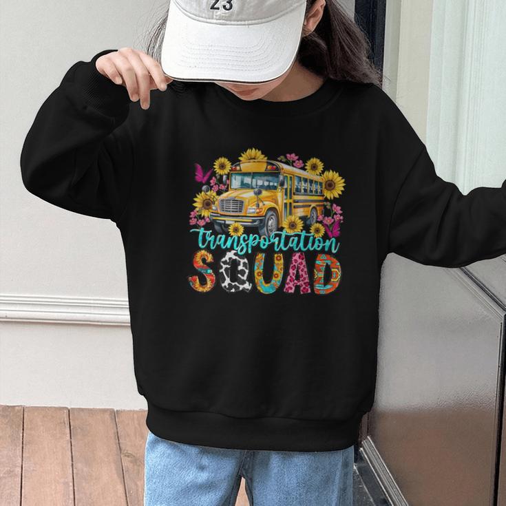Transportation Squad Driving Bus Driver Back To School Women Graphic Kid Sweatshirt Transportation Squad Driving Bus Driver Back To School Women Graphic Kid Sweatshirt