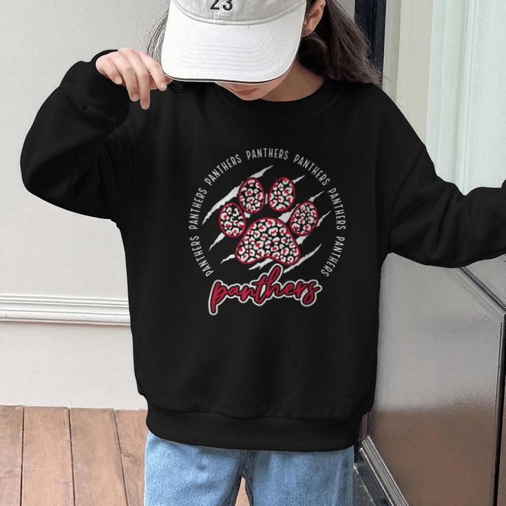 Vintage Panthers School Sports Name Spirit Back To School Graphic Kid Sweatshirt Vintage Panthers School Sports Name Spirit Back To School Graphic Kid Sweatshirt