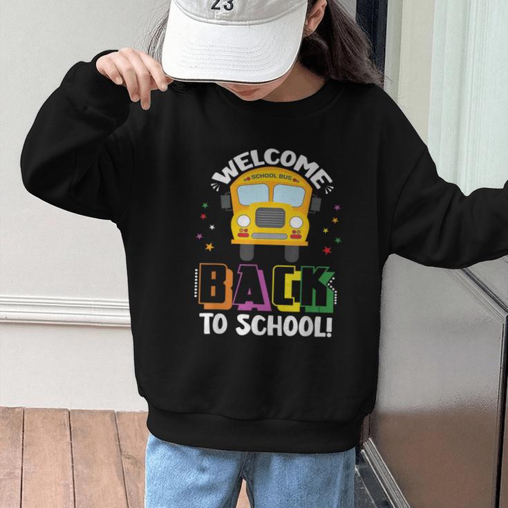 Welcome Back To School Bus Driver First Day Of School Graphic Kid Sweatshirt